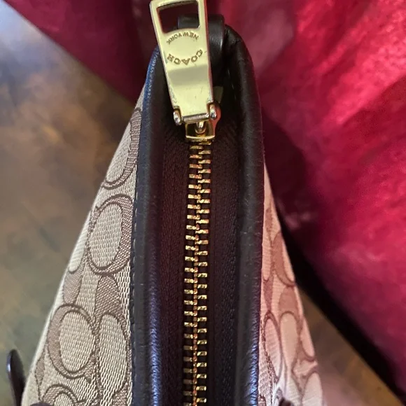 Coach Tan and Brown Signature Tote - Picture 7 of 7